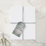 Evermore Enchanted Forest Save The Date with Photo Gift Tags<br><div class="desc">Evermore | Enchanted Fairy Forest | Moss Green Wedding Invitation Suite. Dreamy magical fantasy woodland, with ethereal string lights and faerie orbs glowing and sparkling all around. The image has a moonlit glow, for a romantic night wedding venue lit up. This bewitching design is sure to mesmerise your guests! The...</div>