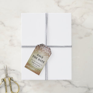 Evermore Enchanted Forest Save The Date with Photo Gift Tags