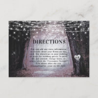 Evermore | Enchanted Forest Wedding Directions