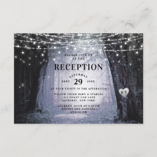 Evermore Enchanted Forest Wedding Reception Invitation