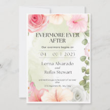 Evermore Ever After Wedding Digital Invite