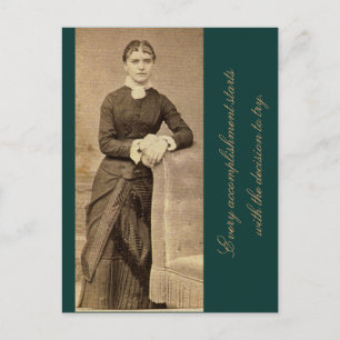 Every Accomplishment Starts with the Decision Postcard