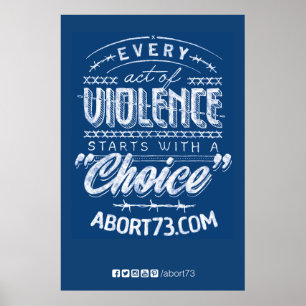 Every Act of Violence...   Abort73.com Poster