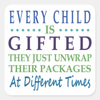 Every Autistic Child is Gifted Square Sticker