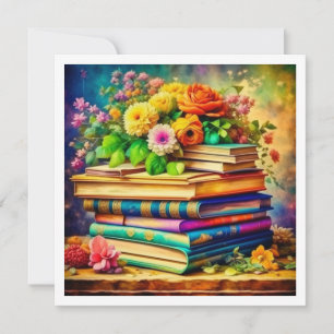 Every Birthday is a New Chapter   Vintage Books Card
