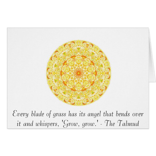 Every blade of grass has its angel that bends..... (Front Horizontal)