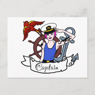 Every body sailor pin up postcard