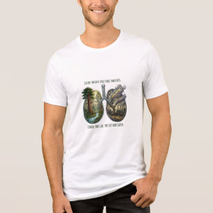 Every Breath Matters Eco Awareness Design Tri-Blend Shirt