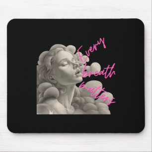 Every Breath S Gift For Fun Of Mindfulness Sticker Mouse Mat