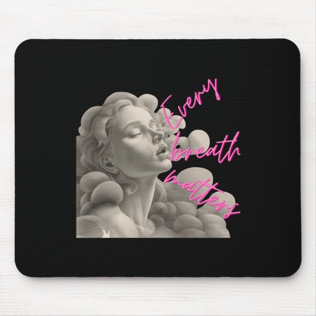 Every Breath S Gift For Fun Of Mindfulness Sticker Mouse Mat (Front)