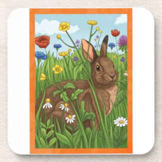 Every Bunny Loves Flowers Coaster