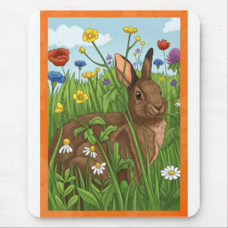 Every Bunny Loves Flowers Mouse Mat