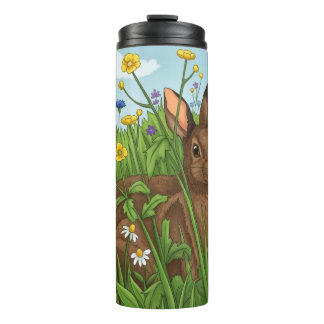 Every Bunny Loves Flowers Thermal Tumbler
