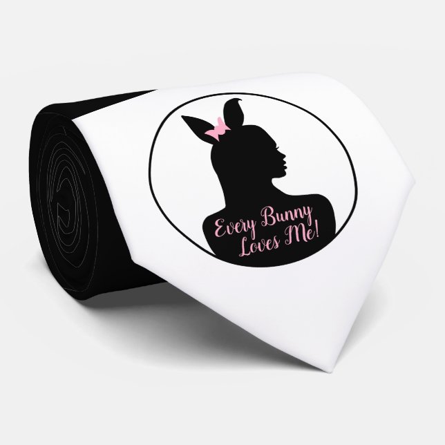 Every Bunny Loves Me! Bunny Girl Tie (Rolled)