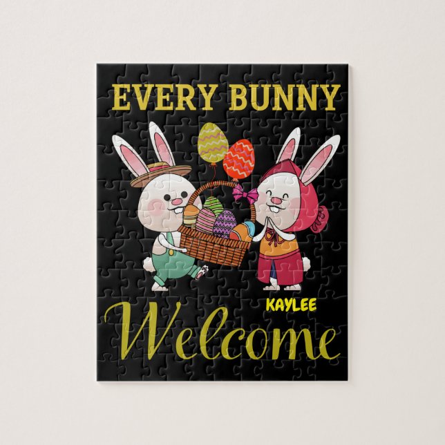"EVERY BUNNY" PUZZLE PERSONALIZED (Vertical)