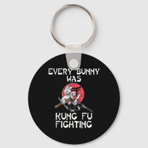 Every Bunny Was Kung Fu Fighting Easter Sunday Rab Key Ring
