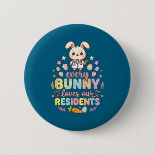 Every bunny was kung fu fighting funny easter 6 cm round badge