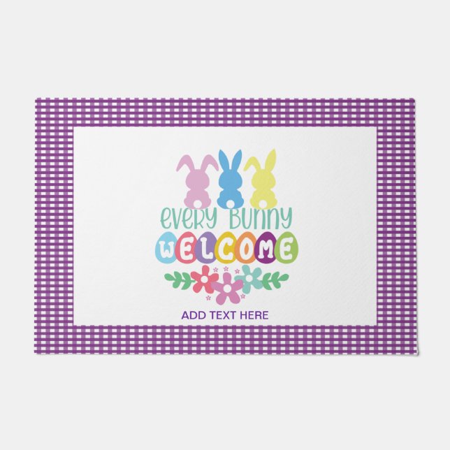 Every Bunny Welcome  Doormat (Front)