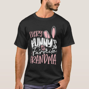 Every Bunny's Favorite Grandma Family Bunny Easter T-Shirt