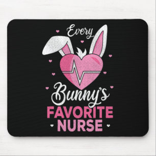 Every Bunny's Favorite Nurse Nurse Fun Easter Gift Mouse Mat