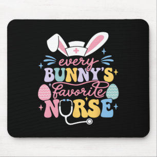 Every Bunny's Favourite Nurse Cute Easter Bunny Nu Mouse Mat