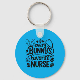 Every Bunnys Favourite Nurse Easter Bunny RN Key Ring