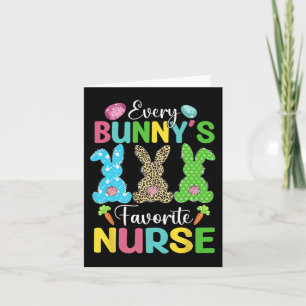 Every Bunny's Favourite Nurse Fun Easter Day Gifts Card