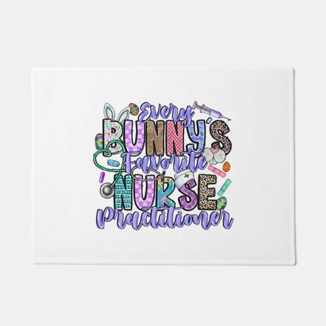 Every Bunnys Favourite Nurse Practitioner Doormat (Front)