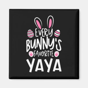 Every Bunny's Favourite Yaya Cute Easter Bunny _1 Magnet
