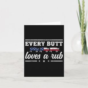 Every Butt Loves A Rub Pitmaster Smoker Grillmaste Card