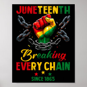 Every Chain Since 1865 Women Men Juneteenth Freedo Poster