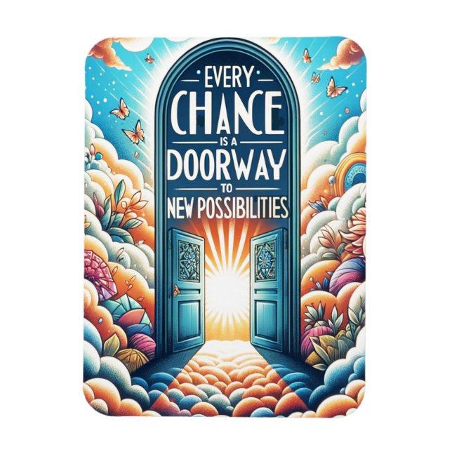 Every Chance is a Doorway Magnet (Vertical)