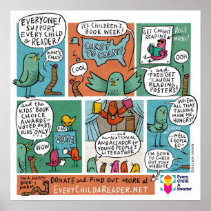 Every Child a Reader Comic Poster