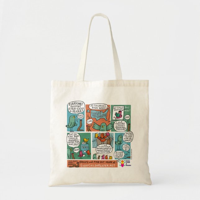 Every Child a Reader Comic Tote Bag (Front)
