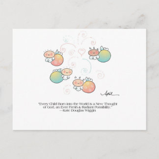 EVERY CHILD BORN Postcard by April McCallum