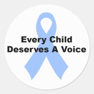 Every Child Deserves A Voice Classic Round Sticker