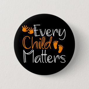 Every Child Matters Orange 6 Cm Round Badge