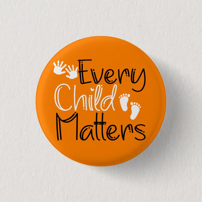  Every Child Matters, Orange Orange Day 3 Cm Round Badge (Front)
