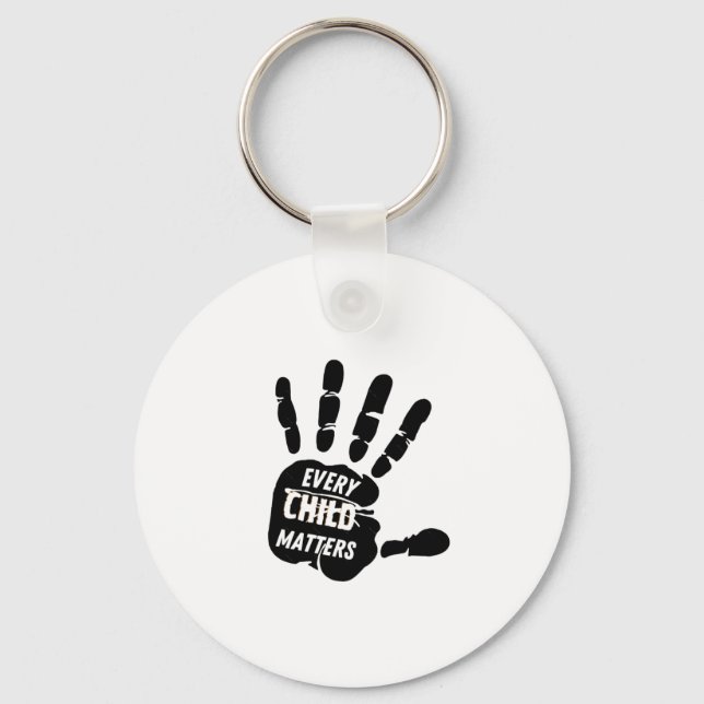 Every Child S _ Orange Day Sticker3  Key Ring (Front)