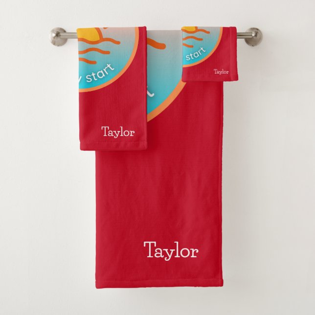 Every Dawn a New Start Custom Bath Towel Set (Insitu)