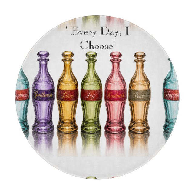 Every day begins with a choice. cutting board (Front)