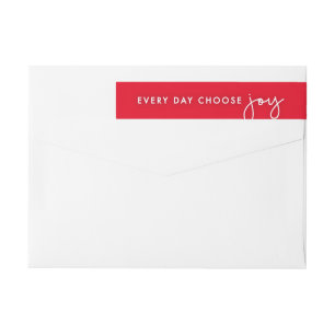 Every Day Choose Joy Return Address Labels