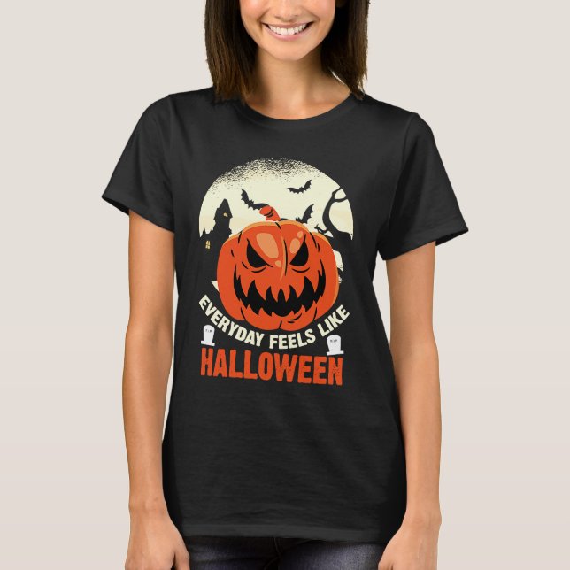 Every Day Feels Like Halloween Pumpkin Costume Par T-Shirt (Front)