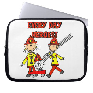 Every Day Heroes Firefighters T-shirts and Gifts Laptop Sleeve
