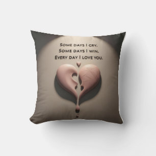 "Every Day I Love You" 3D Mom Keepsake: Personaliz Cushion