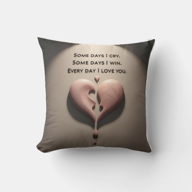 "Every Day I Love You" 3D Mum Keepsake: Personaliz Cushion (Front)