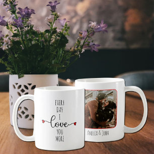 Every Day I Love You More, Couple Valentine´s Day Coffee Mug