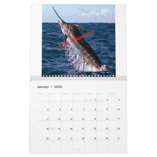 Every Day is a Good Day to Go Fishing Calendar (Jan 2026)