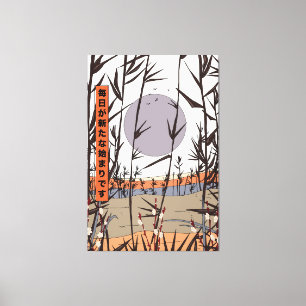 Every day is a new beginning canvas print