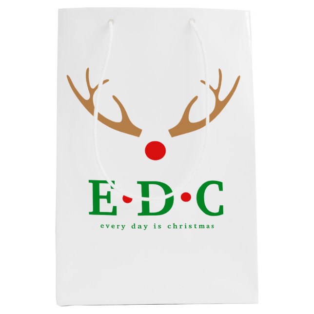 Every Day is Christmas Medium Gift Bag (Front)